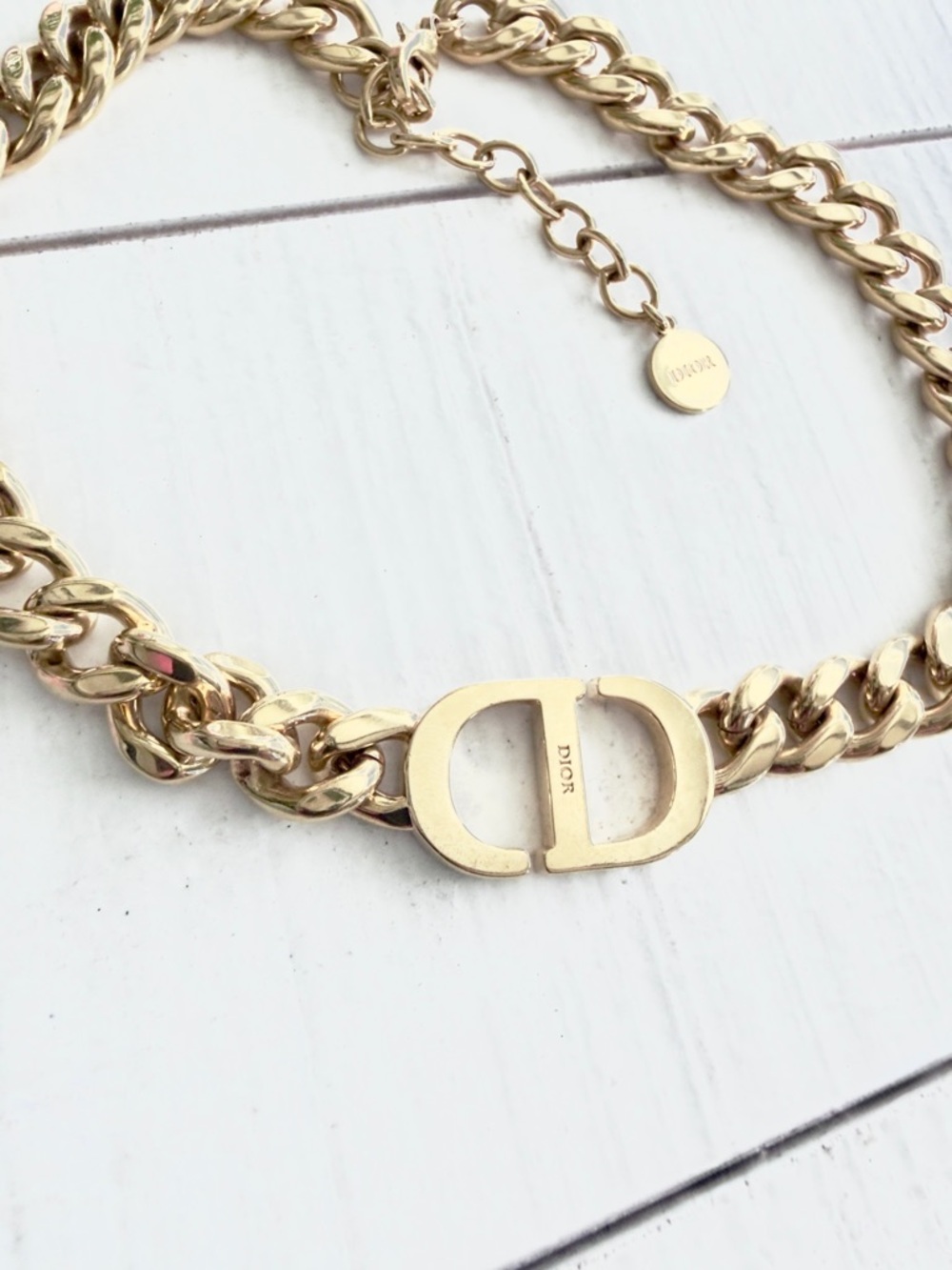 Dior 30 MONTAIGNE Pink Gold Necklace Choker - Picture 13 of 13